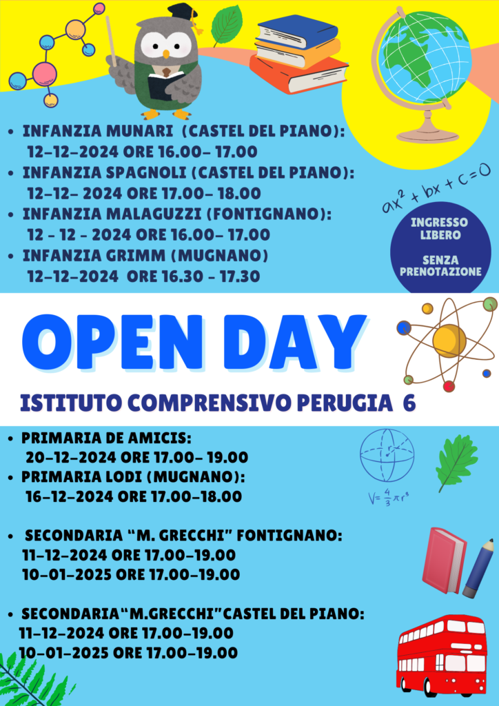 Open Day: la nostra scuola apre le sue porte